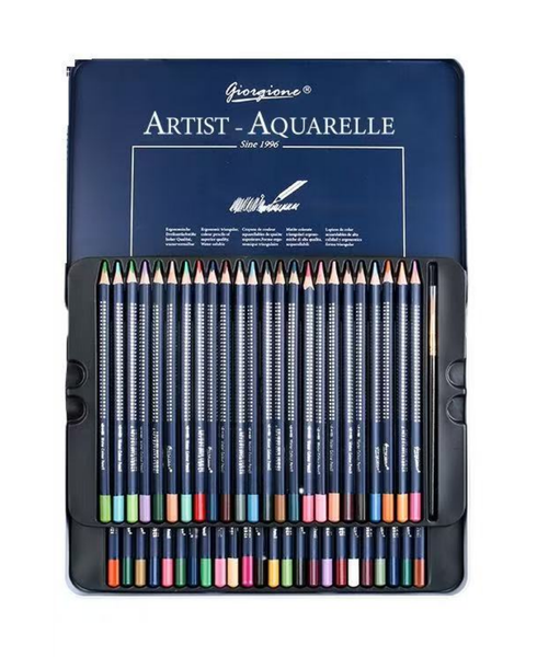 48 Watercolour Pencils Set - Expert Watercolor Colored Pencils in Tin Case
