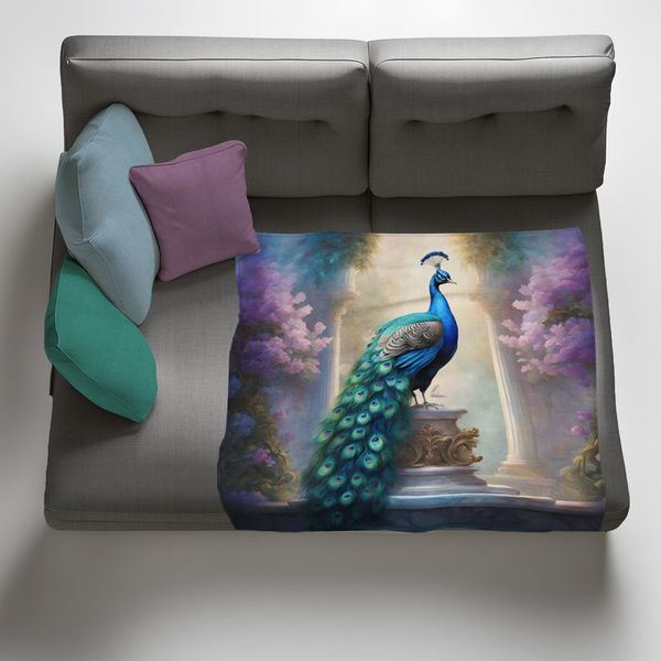 Majesty In Feathers Light Weight Fleece Blanket by Nathan Pieterse