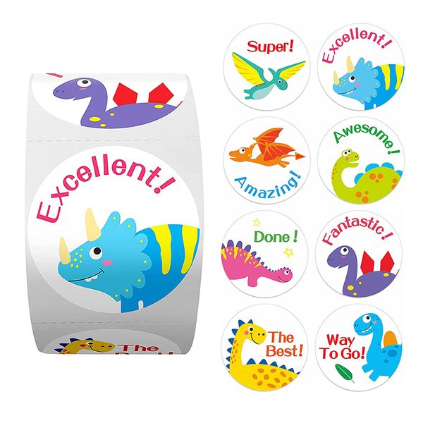 500 Stickers (Dinosaur Excellent image