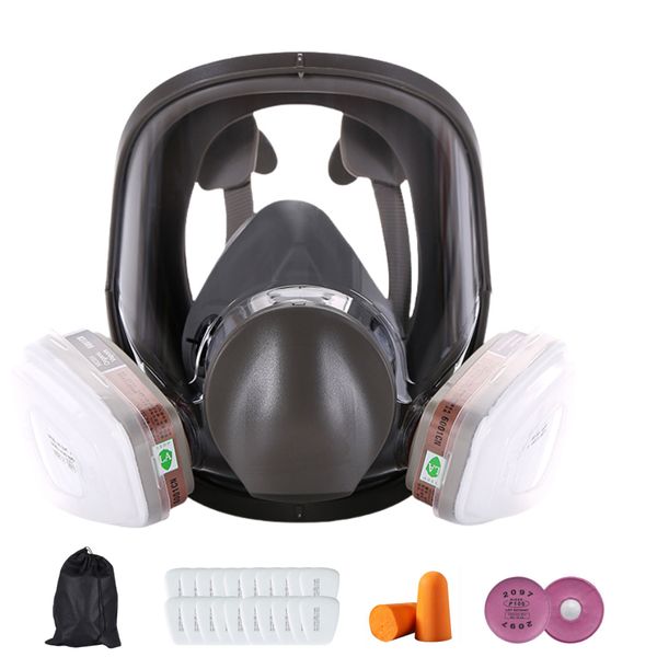 Reusable Gas Masks Survival Nuclear and Chemical, Full Face Respirator Mask