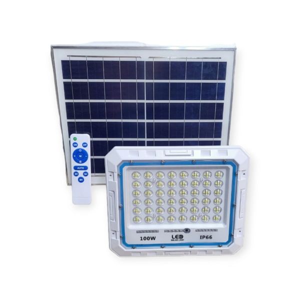 Solar Powered LED Floodlight With Remote Control 100W
