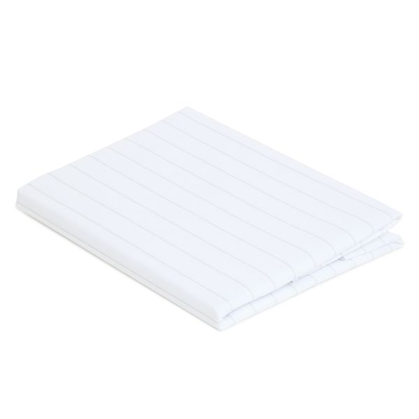 George &amp; Mason - Herringbone Stripe Table Cloth -White/Natural