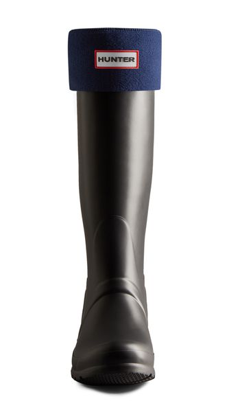 Hunter Fleece Tall Boot Sock - Navy