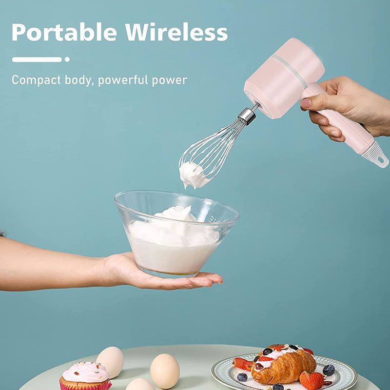 3-in-1 Wireless Portable Electric Food Mixer Hand Blender AO-78163