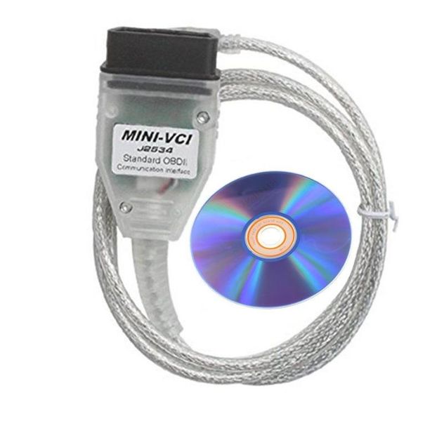 Toyota Vehicle Diagnostic Tool, Mini VCI Cable + TIS Techstream