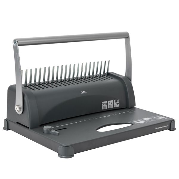 Deli Black Comb Binding Machine 350 Sheets