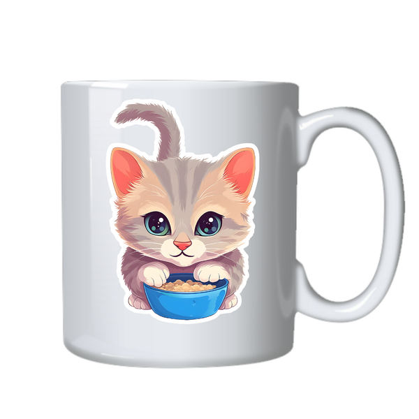 Kitten Cat 14 Kawaii Sticker Theme Mug Cup Birthday Christmas Gift 502