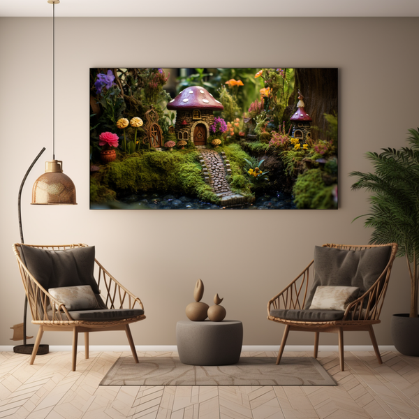 Canvas Wall Art - Enchanted Fairy Garden - BK0039