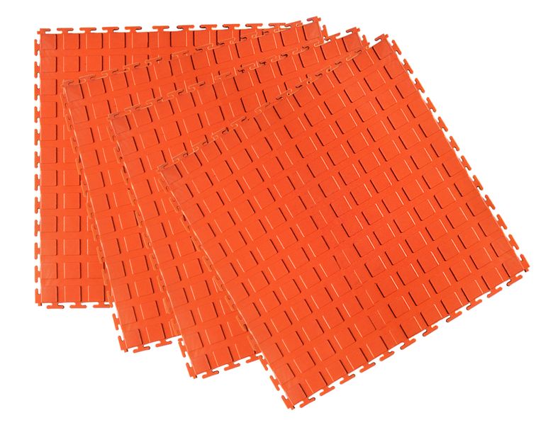 White PVC Interlocking Floor Mats 4SQM = 16 Tiles