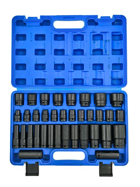 OMS 1/2 Inch Impact Sockets Normal and Deep - 35 Piece