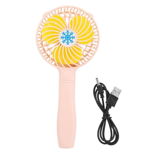 Usb Handheld Mini Fan Portable Pink image