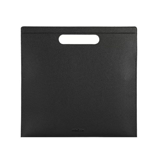 Mix Box Soft PU Leather A4 Document Handheld Bag