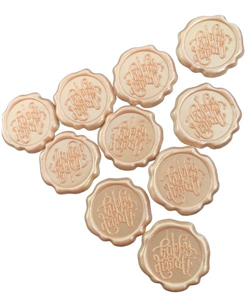 Happy Diwali Ready Made Wax Seals 10pc