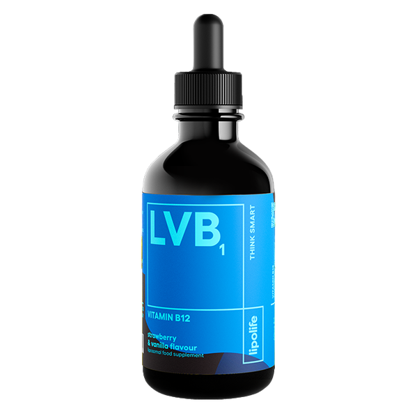 Lipolife - LVB1 - Liposomal Vit B12 - 1000mcg per 1ml - 60ml - Straw &amp; Van