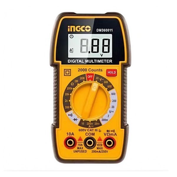 Ingco - Digital Multimeter/DC 2000 Counts - 600V