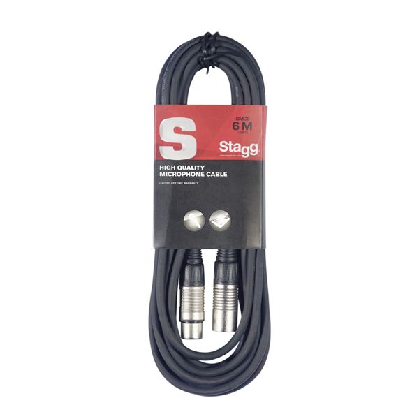Stagg 6m XLR to XLR Plug Microphone Cable