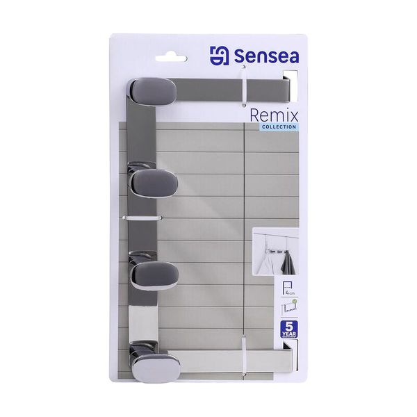 Sensea Remix Door Hook Rack Chrome Shiny