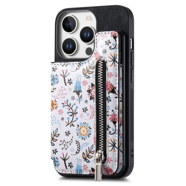 Retro Painted Flip RFID Anti-Theft Phone Case Compatible with Honor 400 Pro
