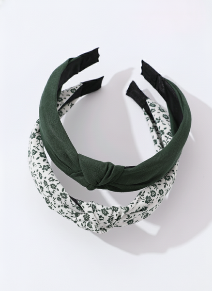 UGABUGA 2 Piece Floral Pattern Women's Fabric Alice Bands