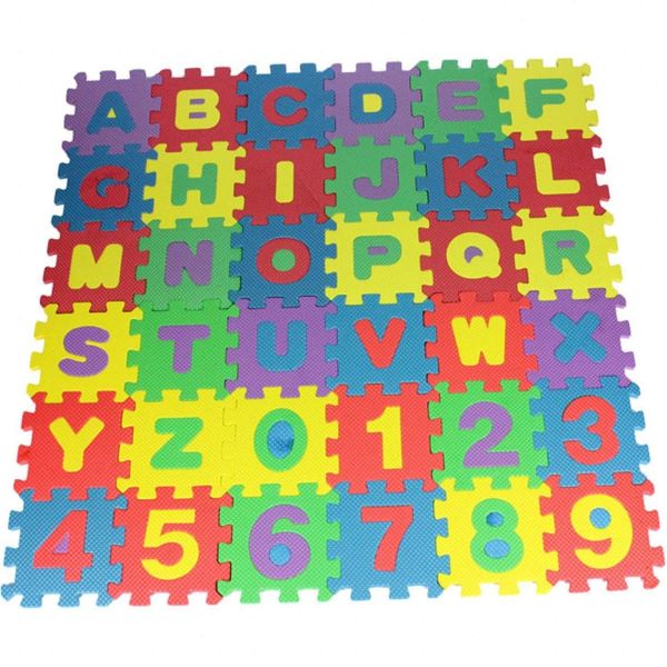Foam Jigsaw Floor Tiles, Number Alphabet Foam Baby Play Mat Soft EVA