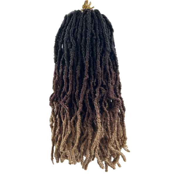 Angel Beauty 22IN Pre-Looped Crochet Gypsy Locs Ombre #1B/4/27 Pack of 3
