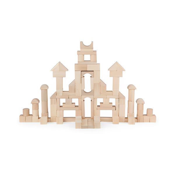 100 Piece Natural Block Set