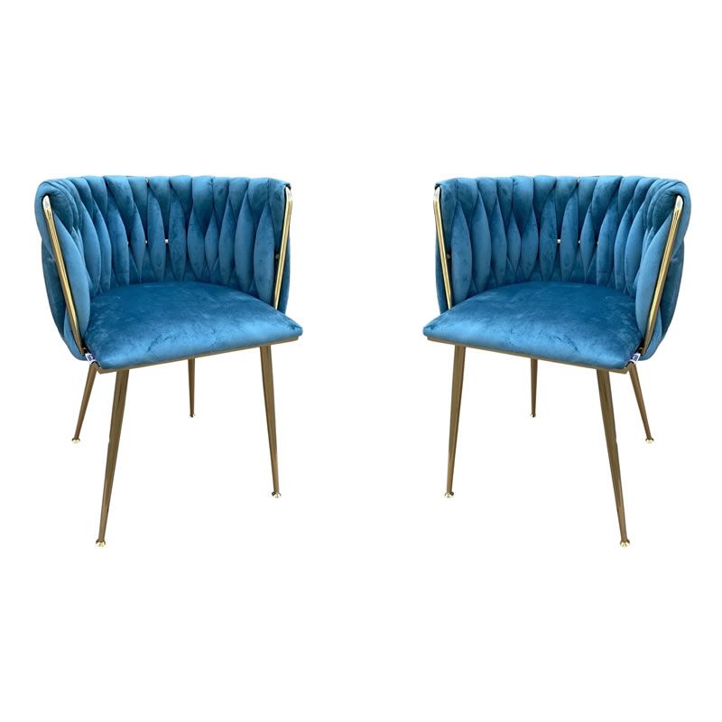 Blue Velvet Dining Room Chairs