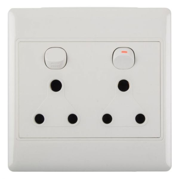 Nexus - Socket Switch Dbl 4X4 - 2 Pack