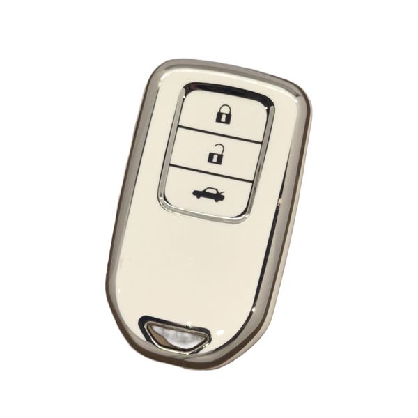 Car Key Remote Cover Compatible for Honda Amaze 2025 Elevate - Grey Strap