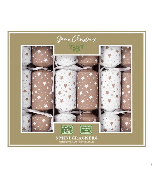 6 Mini Eco Star Crackers