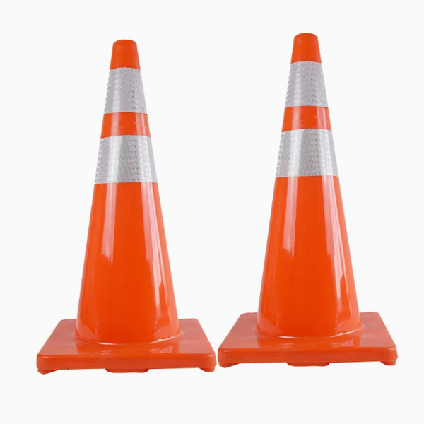 Passion Unbreakable 700mm Traffic Cones with Double Reflective Tape - 2 Piece