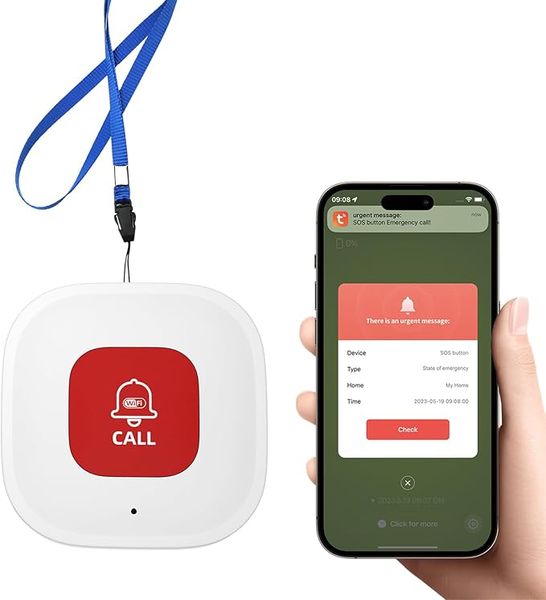 for Elderly Monitoring Alert Systems, WiFi Smart SOS Call Button