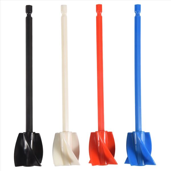 4Pack Resin Mixer Paddles,Epoxy Mixer Attachment for Drill, Reusable Paint