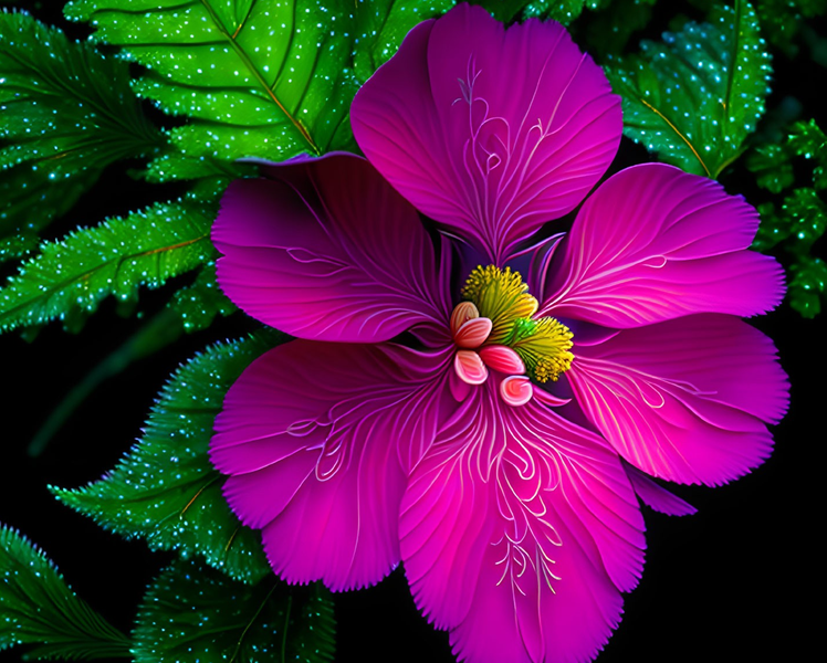 Modern Canvas Wall Art Home Decor - Purple Blossom