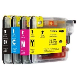 LC39 Black / Yellow / Magenta / Cyan - Brother Compatible Ink Cartridge ...