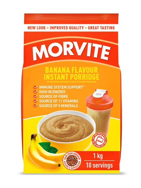 Morvite Original Banana Flavoured Instant Porridge 1kg