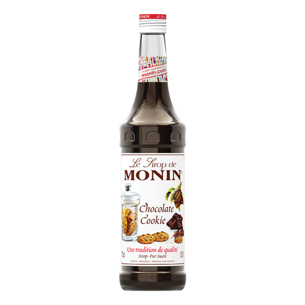 MONIN Premium Chocolate Cookie Syrup 1L for Coffee and Cocktails