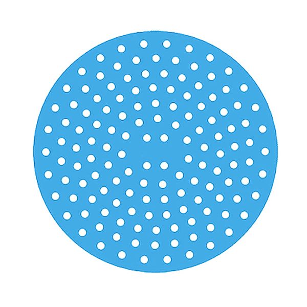 Round Silicone Non-Stick Air Fryer Mat Liner BPA-Free Food Grade - Blue