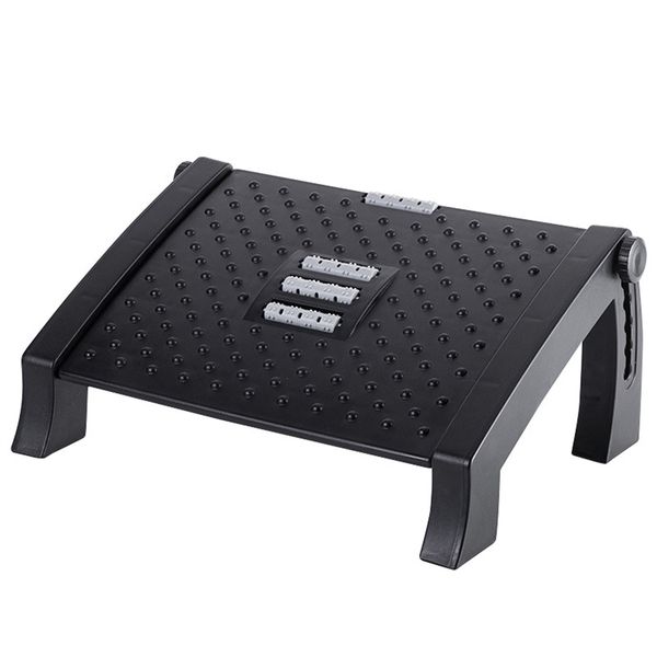 Ergonomic 6 Heights Adjustable Under Desk Footrest with Massage Roller