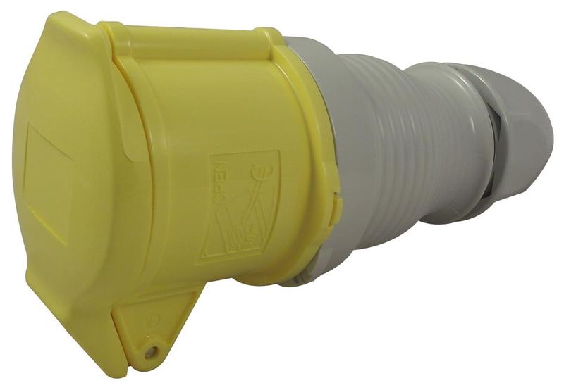 Walther (330304) Pin &amp; Sleeve Connector, 32 A, 110 V, Cable Mount, Socket