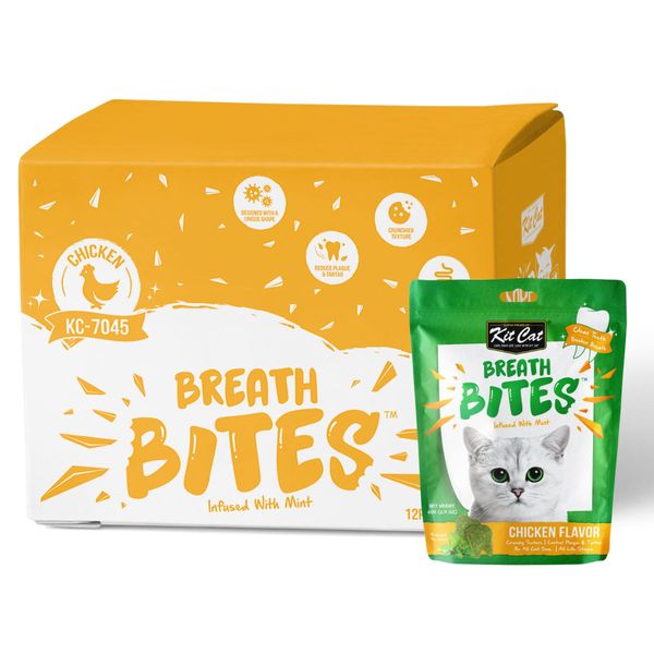 BreathBites Chicken Flavour (60g) X 12 Packs