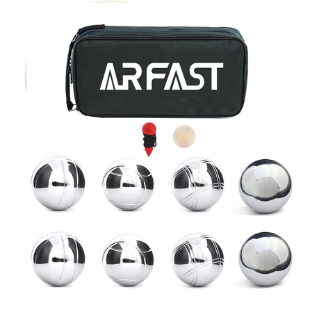 ARFAST - 8 Metal Balls Boule Game Set With Storage Bag Image