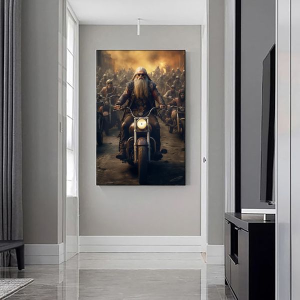 Canvas Wall Art - Riders of the Apocalypse Abstract - 0713
