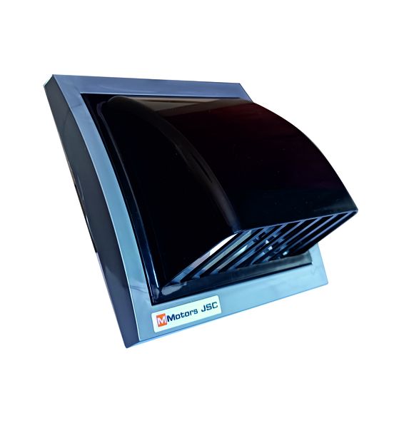 Weatherproof Ventilation Cowl Grille 100mm - Black &amp; Grey