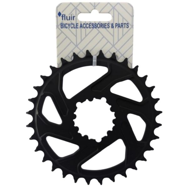 Fluir Bicycle Alloy Chainring GXP 6 Degree Narrow Wide 32T