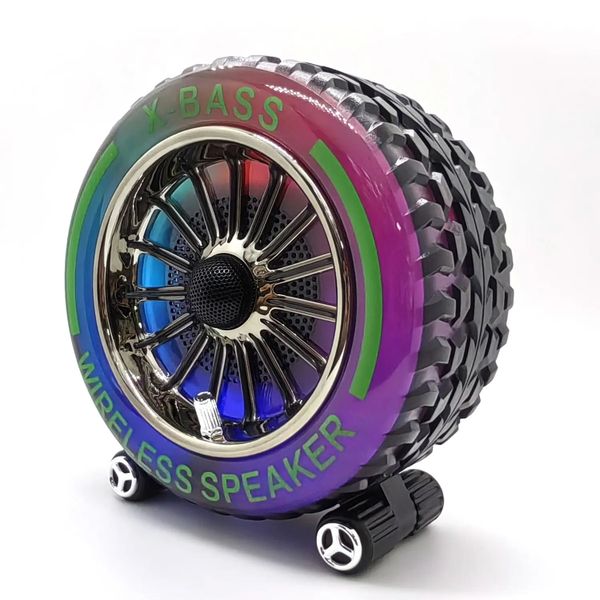Tire Wireless BT Portable active Speaker TF USB FM radio creative speaker