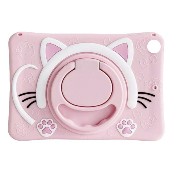 Kids Silicone Kitty Cover compatible with Samsung Galaxy Tab A8 10.5" -Pink