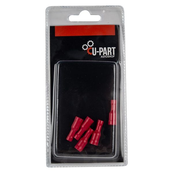 Terminal Red Fully Insulated Female - LSFF0 - 0.5mm-1.5m - Bulk Pack of 15