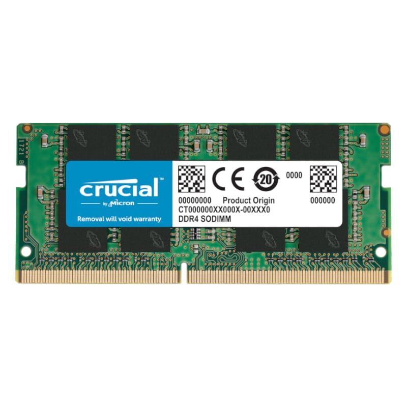 Crucial 8GB DDR4 3200 MHz SO-DIMM Single Ranked Module - Green