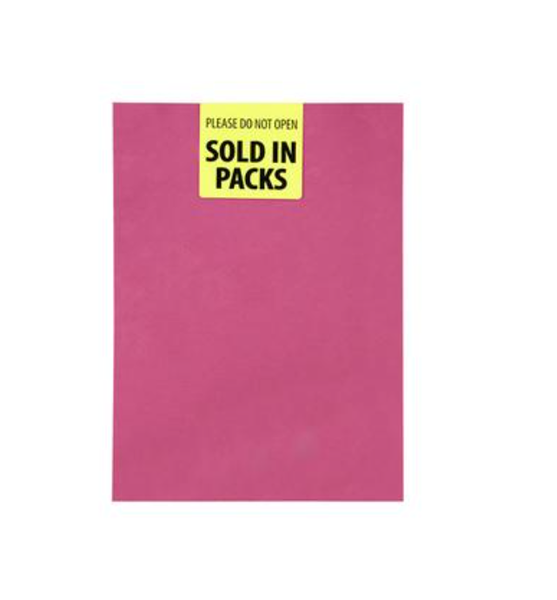 10 Pack A4 160g Art &amp; Craft Pink Board x 3